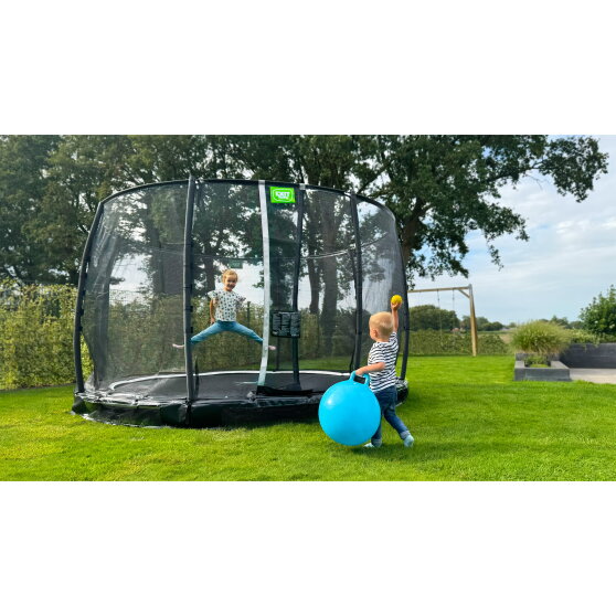 Trampolino elastico interrato EXIT Allure Premium ø305cm - verde