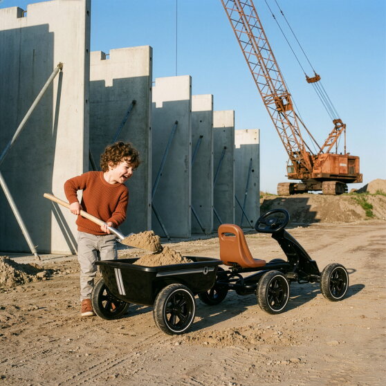 Rimorchio EXIT Foxy kart &ndash; nero