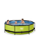 Piscina EXIT Lime &oslash;300x76cm con pompa filtro - verde