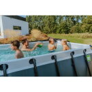 EXIT Black Leather pool 400x200x122cm with filter pump - black
