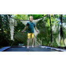 EXIT Elegant Premium trampoline 214x366cm with Deluxe safetynet - red
