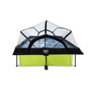 Piscina EXIT Lime 300x200x65cm con pompa filtro e copertura - verde