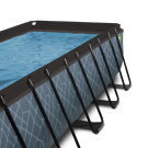 Piscina EXIT Stone 540x250x122cm con pompa filtro a sabbia - grigia