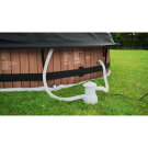 Piscina EXIT Wood &oslash;360x76cm con pompa filtro e copertura - marrone