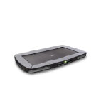 Trampolino elastico interrato sportivo EXIT Elegant Premium 214x366cm - nero