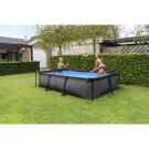 Piscina EXIT Black Wood 300x200x65cm con pompa filtro - nera
