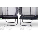 EXIT Elegant trampoline 214x366cm with Economy safetynet - black