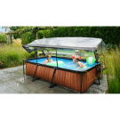 Piscina EXIT Lime 300x200x65cm con pompa filtro e copertura - verde