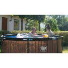 Piscina EXIT Stone &oslash;244x76cm con pompa filtro - grigia