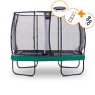 Trampolino elastico EXIT Elegant Premium set completo 214x366cm - verde