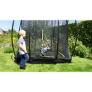 Trampolino elastico interrato EXIT Silhouette 153x214cm con rete di sicurezza - nero