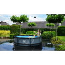 Piscina EXIT Stone &oslash;300x76cm con pompa filtro - grigia