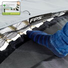 Trampolino elastico interrato sportivo EXIT Elegant Premium 244x427cm - verde