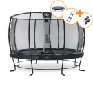 Trampolino elastico EXIT Elegant Premium set completo ø366cm - nero