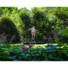 Trampolino elastico interrato sportivo EXIT Silhouette ø244cm - nero