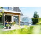 Piscina EXIT Soft Grey &oslash;360x76cm con pompa filtro e copertura - grigio