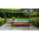Piscina EXIT Wood 300x200x65cm con pompa filtro - marrone