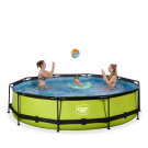 Piscina EXIT Lime &oslash;360x76cm con pompa filtro - verde