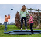 Trampolino elastico sportivo a livello del suolo EXIT InTerra ø244cm - nero