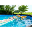 EXIT Black Leather pool ø488x122cm with sand filter pump - black
