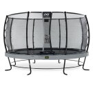EXIT Elegant Premium trampoline ø427cm with Deluxe safetynet - grey