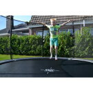 EXIT Elegant Premium ground trampoline ø305cm with Deluxe safety net - purple