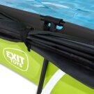 Piscina EXIT Lime 300x200x65cm con pompa filtro e pensilina - verde