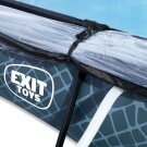Piscina EXIT Stone 300x200x65cm con pompa filtro e copertura - grigio