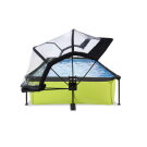 Piscina EXIT Lime 300x200x65cm con pompa filtro e copertura - verde