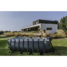 Piscina EXIT Wood 400x200x122cm con pompa filtro a sabbia - marrone