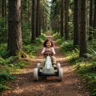 EXIT Foxy go-kart per bambini verde | go-kart a pedali da 2 anni