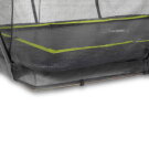 Trampolino elastico interrato EXIT Silhouette 244x366cm con rete di sicurezza - nero