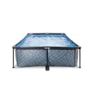 Piscina EXIT Stone 300x200x65cm con pompa filtro - grigia