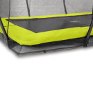 Trampolino elastico interrato EXIT Silhouette 244x366cm con rete di sicurezza - verde