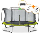 Trampolino elastico EXIT Silhouette ø427cm - verde + kit di accessori gratuito