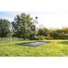 Trampolino elastico sportivo a livello del suolo EXIT InTerra 244x366cm - nero