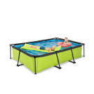Piscina EXIT Lime 300x200x65cm con pompa filtro - verde