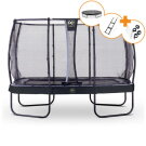 Trampolino elastico EXIT Elegant Premium set completo 244x427cm - nero
