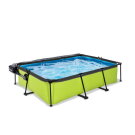 Piscina EXIT Lime 300x200x65cm con pompa filtro e copertura - verde
