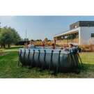 EXIT Black Leather pool 400x200x122cm with sand filter pump - black