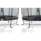 Trampolino elastico EXIT Elegant Premium set completo ø253cm - nero