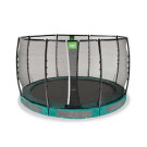 Trampolino elastico interrato EXIT Allure Premium ø366cm - verde