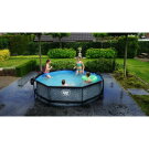 Piscina EXIT Stone &oslash;300x76cm con pompa filtro - grigia