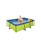 Piscina EXIT Lime 220x150x65cm con pompa filtro - verde