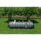 EXIT Black Leather pool 540x250x122cm with sand filter pump - black