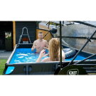 EXIT Stone pool 400x200x100cm with sand filter pump and dome - grey