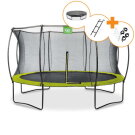 Trampolino elastico EXIT Silhouette ø366cm - verde + kit di accessori gratuito