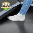 EXIT Dynamic ground level trampoline 275x458cm with safety net - black
