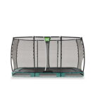 Trampolino elastico interrato EXIT Allure Premium 214x366cm - verde