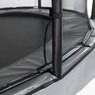 EXIT Elegant Premium ground trampoline 214x366cm with Deluxe safety net - grey